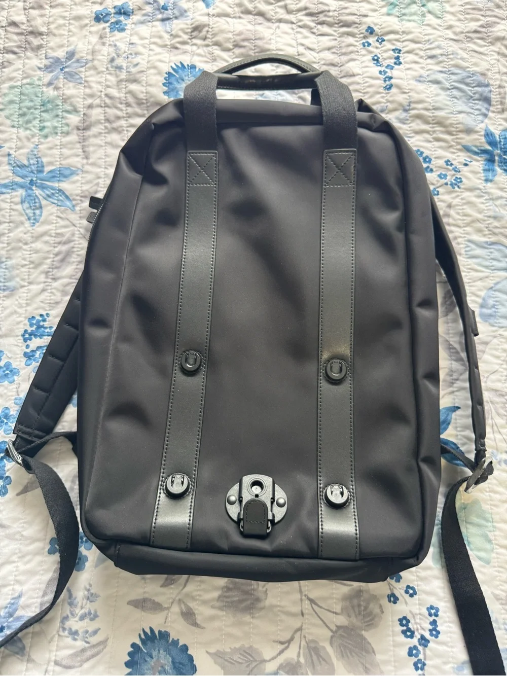 Monos Men's Black Tech Backpack with Front Fasten